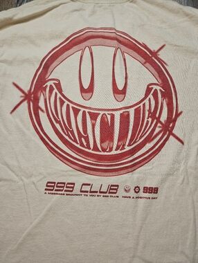 999 Club By Juice WRLD Chrome Smile Men's Medium Tshirt